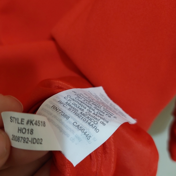 J. Crew Long Sleeve Shift Dress Holiday Red - Picture 6 of 11